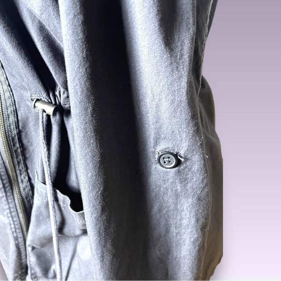 SUPPLIES by Unionbay Lightweight Grey Moto Jacket Convertible Sleeve Size Large - Picture 11 of 14